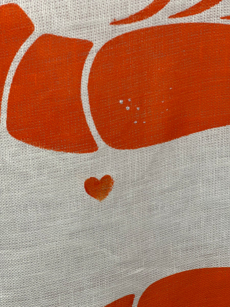 prawn to be wild - large prawns linen apron