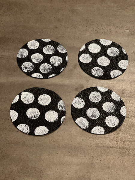 that’s scrap - leather coaster (set of four)