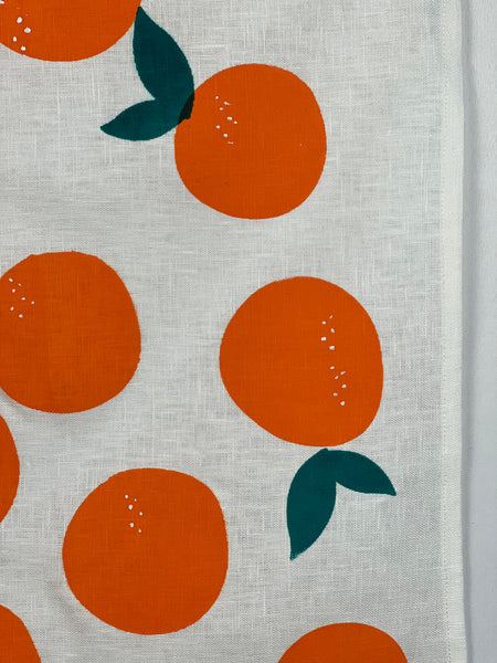 squeeze the day - linen tea towel