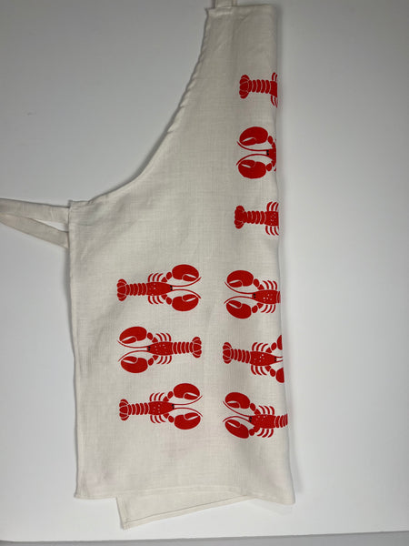 claws for applause - lobsters linen apron