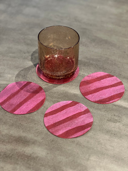 that’s scrap - leather coaster (set of four)