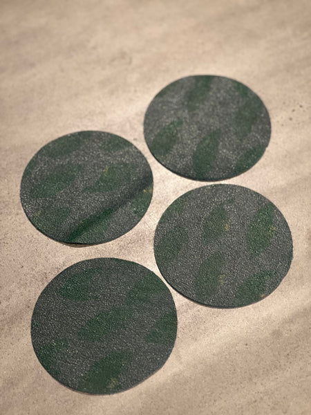 that’s scrap - leather coaster (set of four)