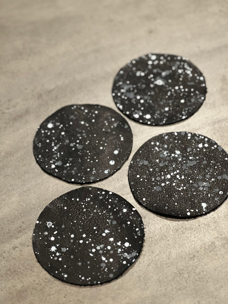 that’s scrap - leather coaster (set of four)