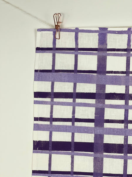 i beg your tartan - purple tartan linen napkins (set of four)