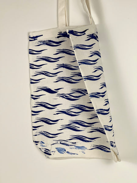 Sea La Vie - Ocean Print Linen Tote Bag