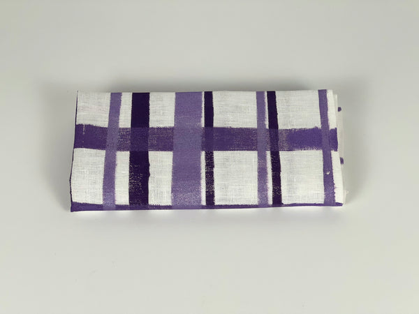 i beg your tartan - purple tartan linen napkins (set of four)