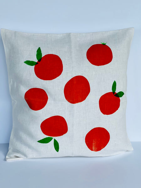 Squeeze The Day - Oranges Linen Cushion Cover