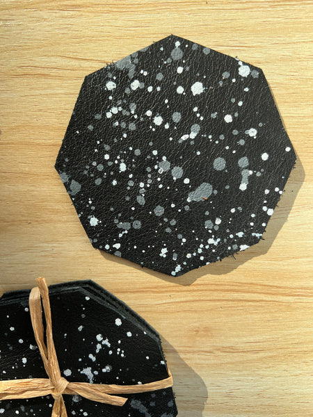 that’s scrap - leather coaster (set of four)