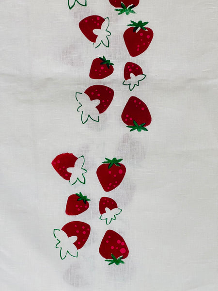 Berry Nice - Strawberries Linen Table Runner