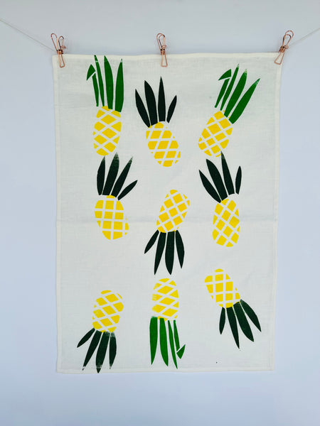The Pineapple of My Eye - Linen Tea Towel