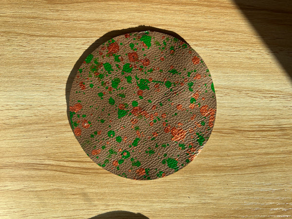 that’s scrap - leather coaster (set of four)