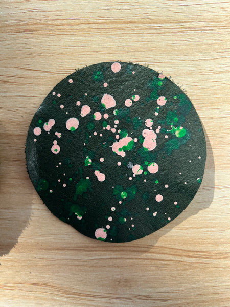 that’s scrap - leather coaster (set of four)