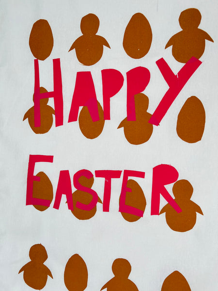 Eggcellent Eggs - Linen Cotton Tea Towel