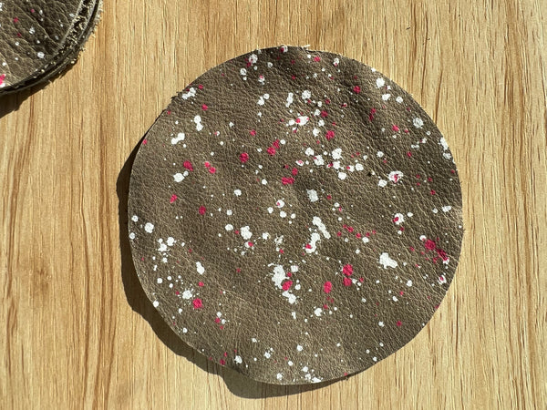 that’s scrap - leather coaster (set of four)