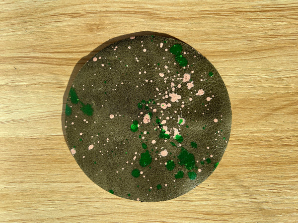 that’s scrap - leather coaster (set of four)